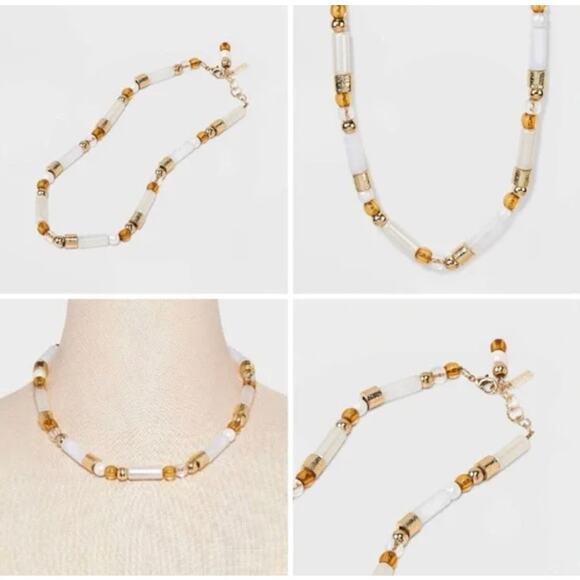 BaubleBar Jewelry - SUGARFIX by BaubleBar Beaded Statement Necklace NWT